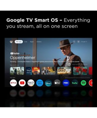 32" Q3K Series 1080P FHD QLED Smart TV Bundle – HDR10, Google TV, Bluetooth Audio, Bezel-Less Design w/CPS Protection Plan, UAX HDMI Cable, Screen Cleaner with Microfiber