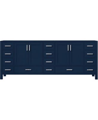 72 Inch Double Bathroom Vanity Cabinet in Navy Blue – Big Sur Style, 22 Inch Depth, No Countertop Included