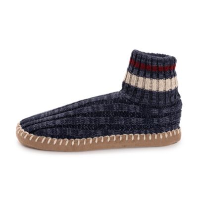 Men's Cuff Slipper Boots, Red Buffalo Check