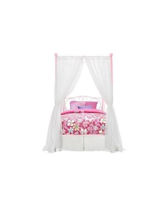 Sturdy Metal Canopy Bed Frame with Strong Support for Queen or King Mattress