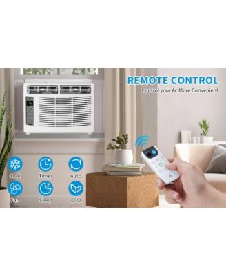6,000 BTU WiFi Smart Window Air Conditioner - Energy Saving, Quiet Operation, Remote Controlled, Fast Cooling for Rooms up to 269 Sq. Ft
