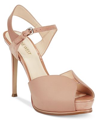 Nine West Cruzeto Ankle-Strap Platform Dress Sandals - Sandals - Shoes ...