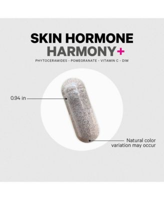 Skin Hormone Harmony+ Supplement – Skin Hair Support With Astaxanthin, Vitamin C Ascorbic Acid, Liposomal Delivery, 30 Capsules