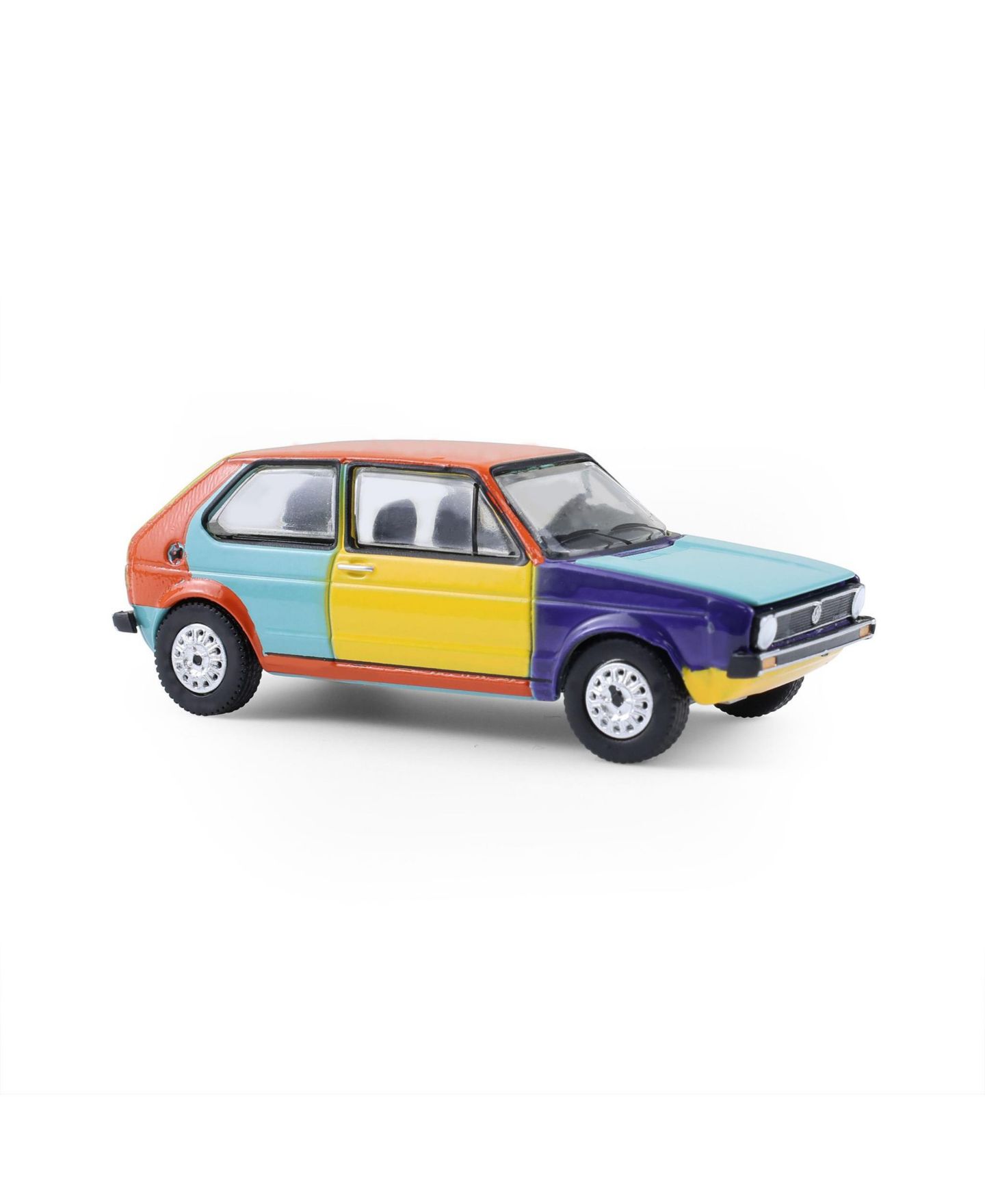Детская игрушка Greenlight 1/64 Scale Club Vee-Dub Series 21 Die-Cast 1975 Volkswagen Rabbit Harlequin Tribute Collectible Toy Vehicle — фото 3
