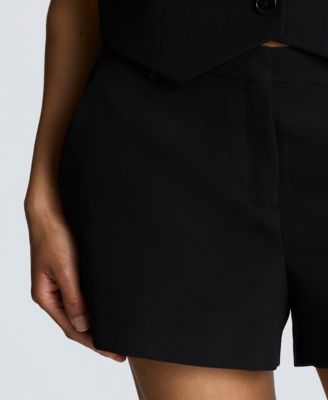 Women's Luxe Twill Fly Front Shorts