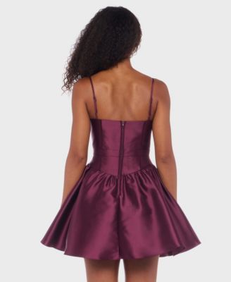 Juniors' Sleeveless Short Dress