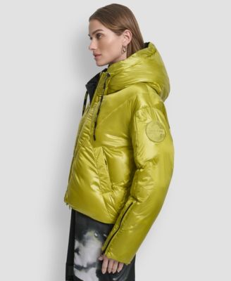 Women's Front Zip Cropped Puffer Jacket