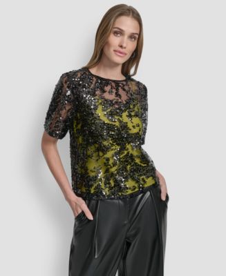 Sequin AMERICA Boxy Top