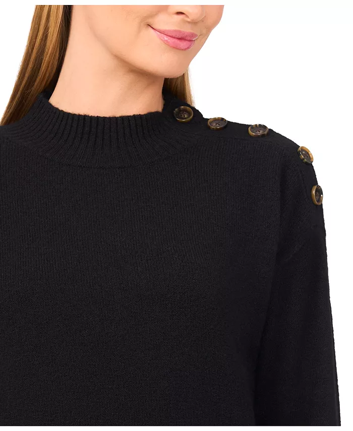 Women's Button Detail Sweater - thumbnail 2