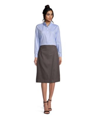 Women's School Uniform Solid A-line Skirt Below the Knee