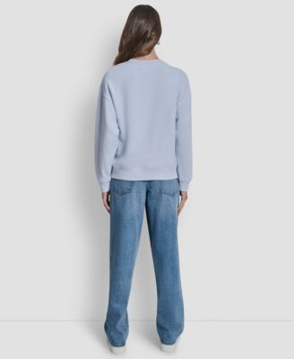 Women's Rhinestone Crew Neck Sweatshirt