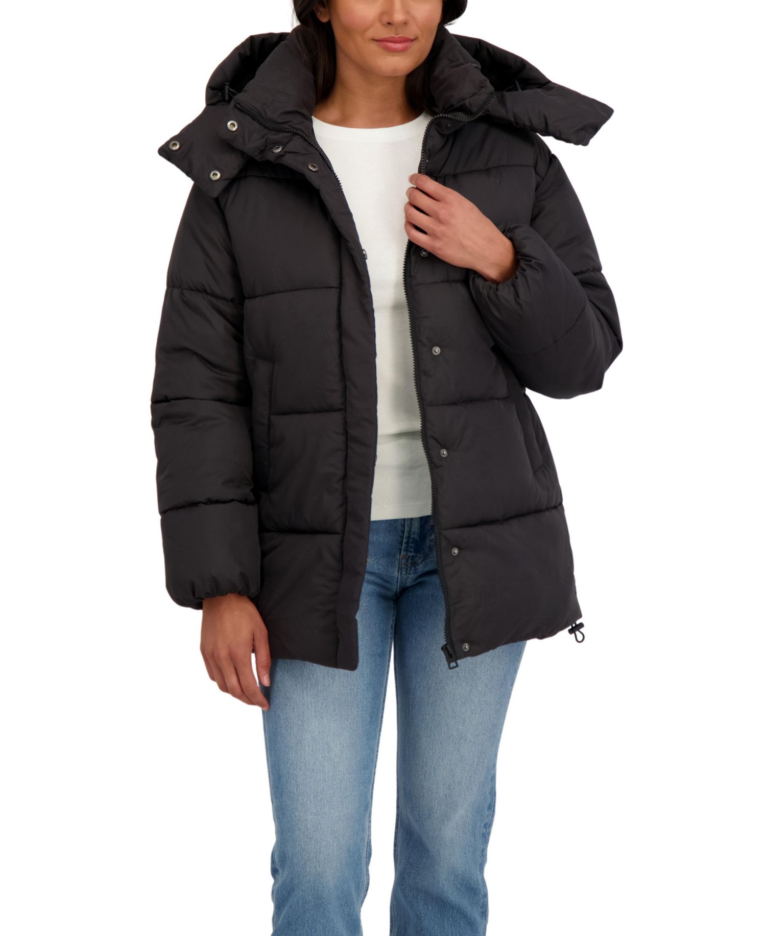 Women's Juniors' 3/4 Puffer Jacket
