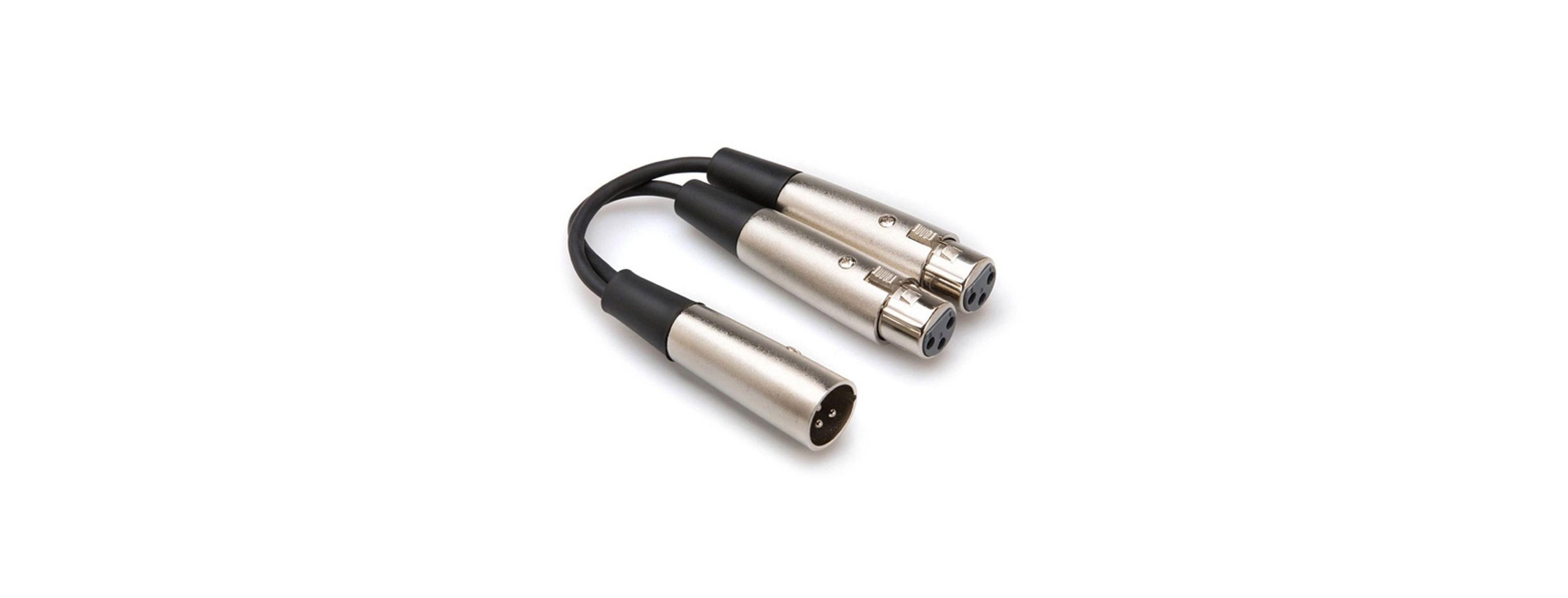 Hosa Technology Hosa Yxf-101.5 Dual XLR3F to XLR3M Y Cable, 18 Inch