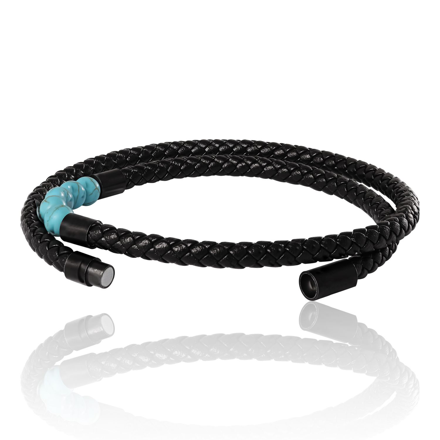 Turquoise Beaded Bracelet - 16.5''