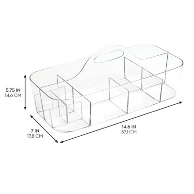 Plastic Cosmetic Organizer Tote - Clear Bin