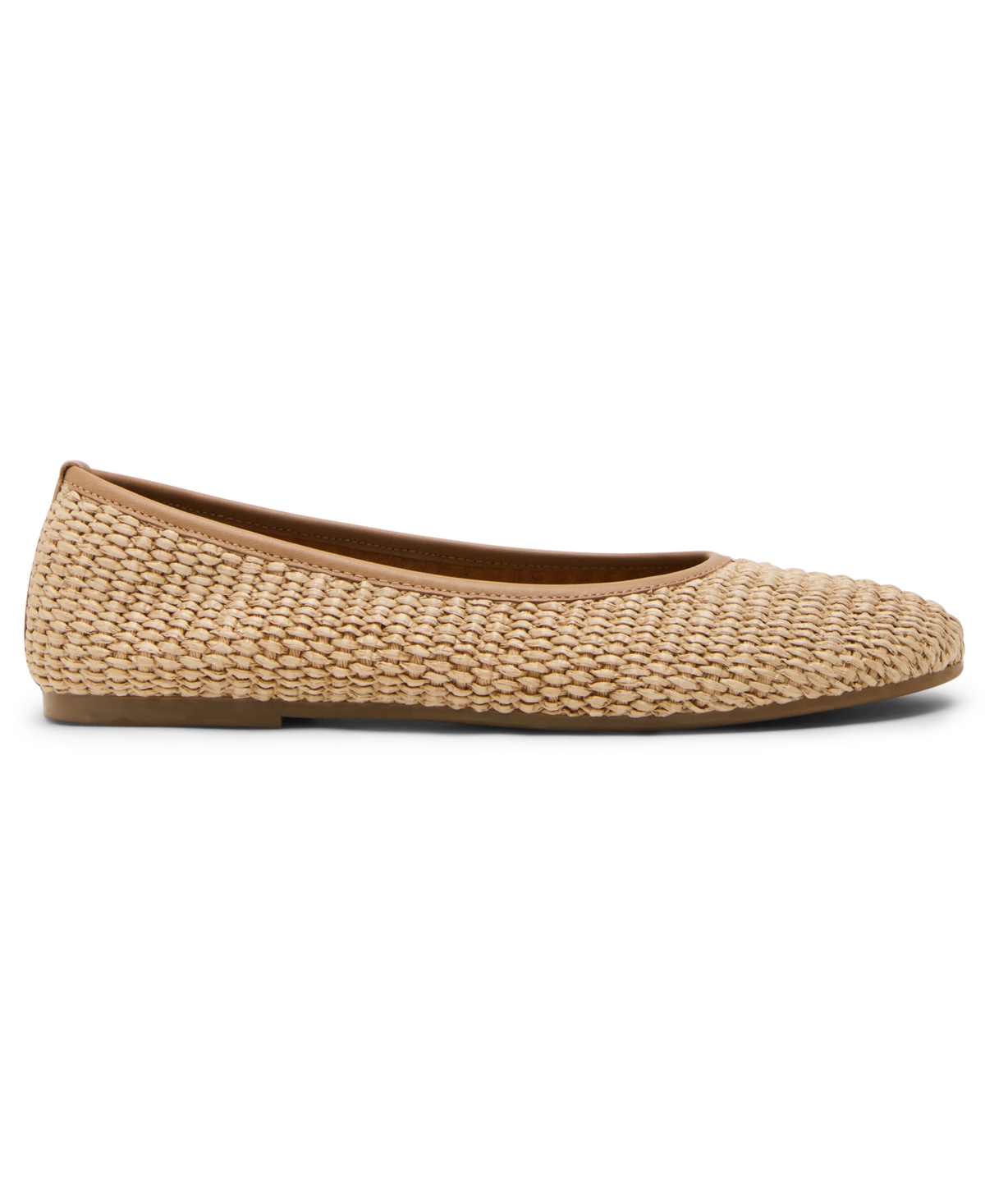 Steve Madden Women's Merlot Woven Ballet Flat Shoes In Brown
