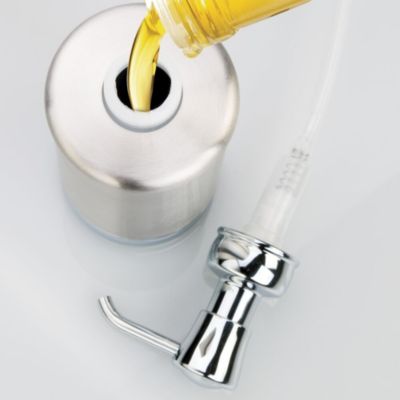 Stainless Steel Soap Dispenser - Split Finish