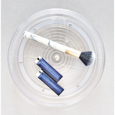 9-Inch Round Lazy Susan Organizer - Set of 2 - Clear