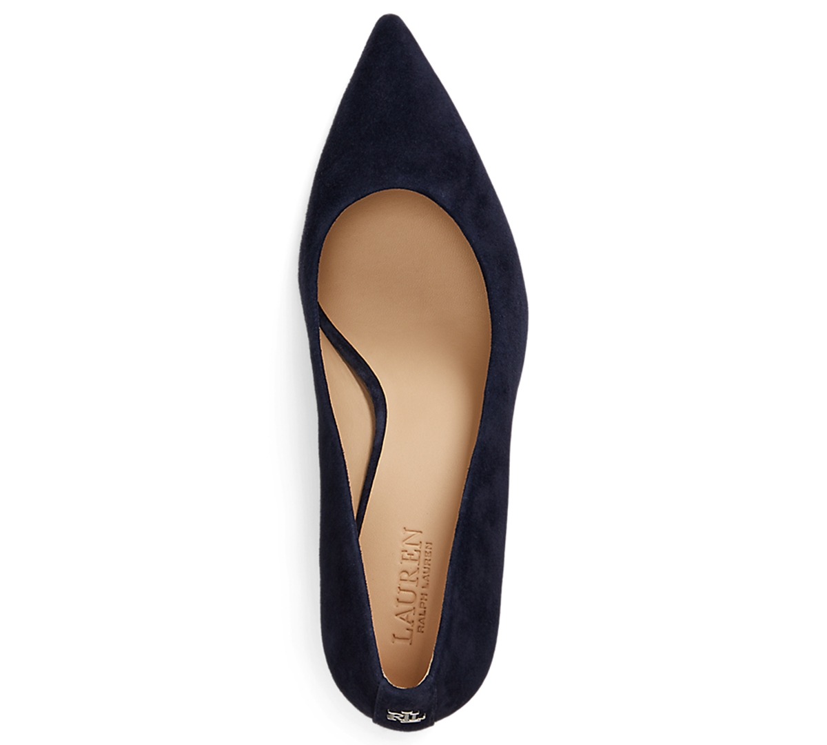 Ralph Lauren 70mm Lanette Pointed-toe Suede Pumps In Blue