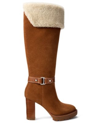 Women's Tasha Suede & Shearling Tall Heel Boot
