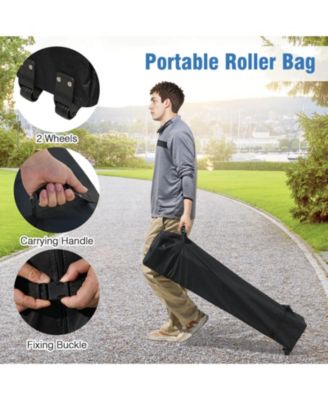 10 X 10 FT Pop up Canopy Tent Outdoor Easy Setup Sunshade with Wheeled Bag