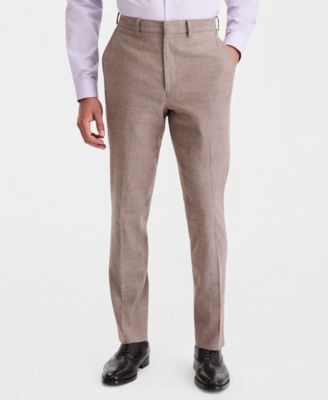 Men's Slim-Fit Linen-Blend Suit Separates Pants