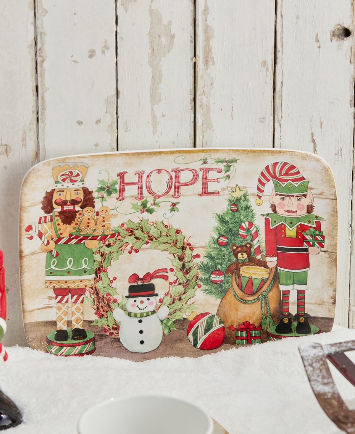 Certified International Nutcracker Parade Rectangular Platter In Multi