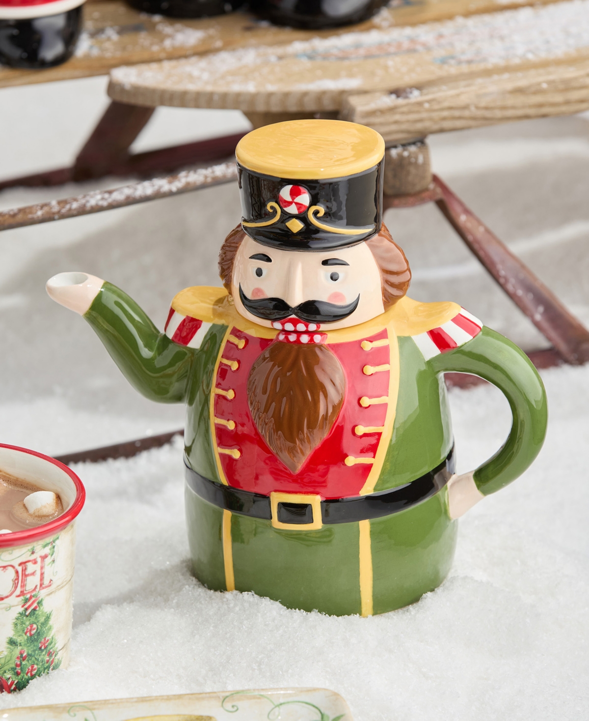 Certified International Nutcracker Parade 3d Nutcracker Teapot In Multi