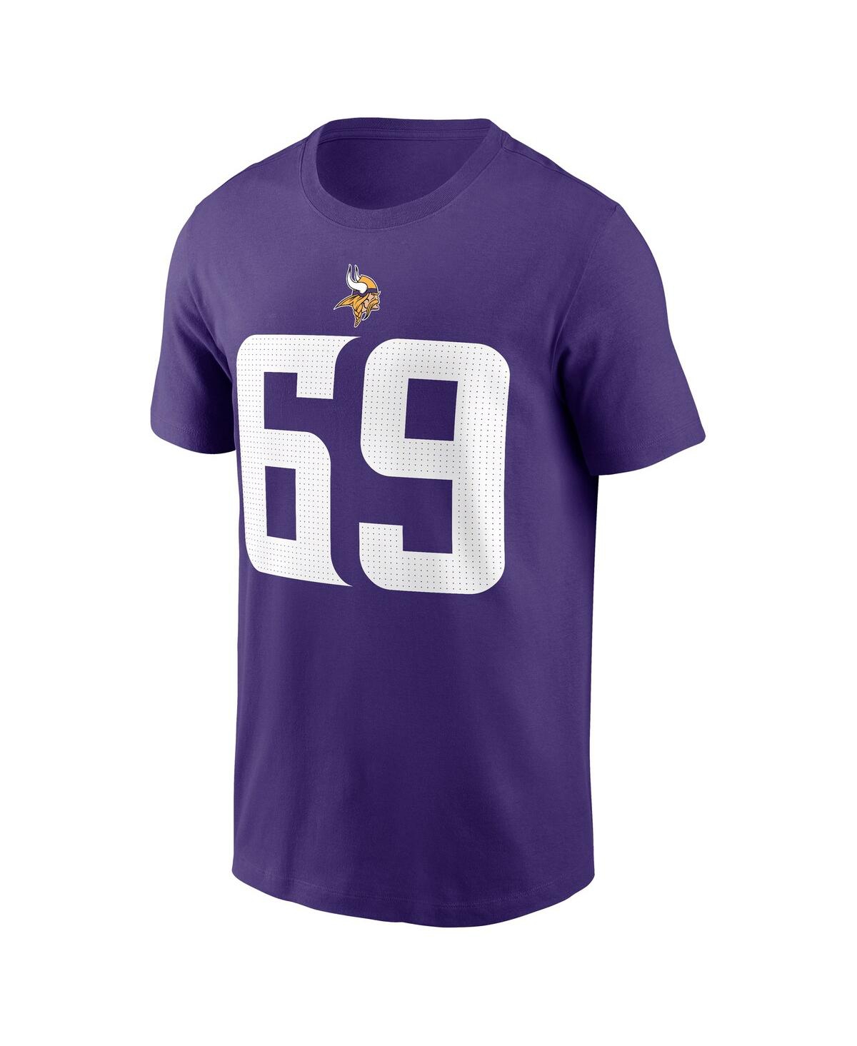 Nike Men's Jared Allen Purple Minnesota Vikings Retired Player Name Number T-shirt In Purple
