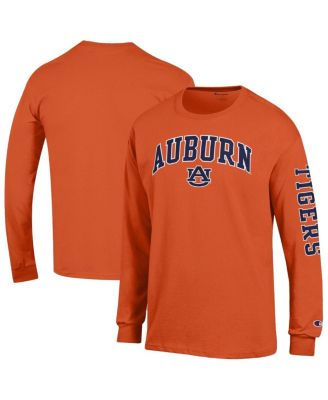 Champion - Men's Orange Auburn Tigers Arch Over Logo 2-Hit Long Sleeve T-Shirt