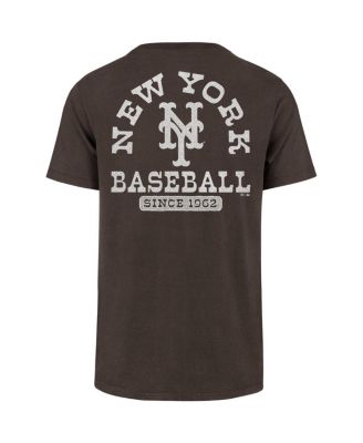 Men's Brown New York Mets Back Canyon Franklin T-Shirt