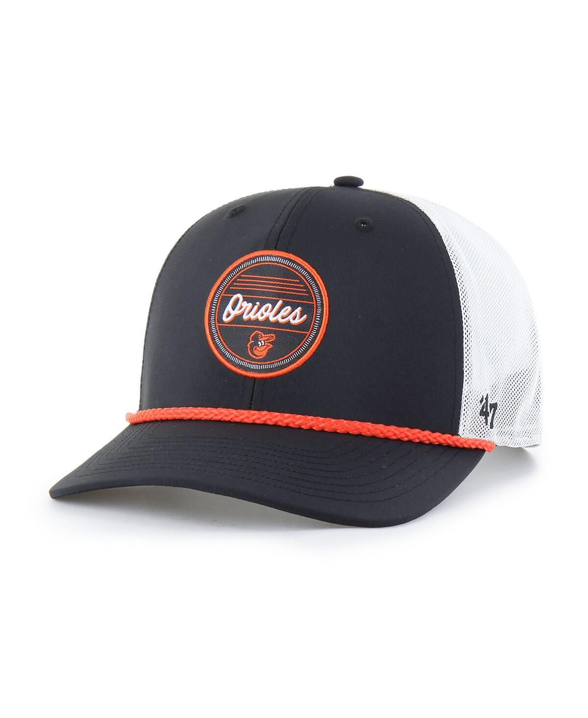 '47 Brand Men's Black/White Baltimore Orioles Fairway Trucker Adjustable Hat