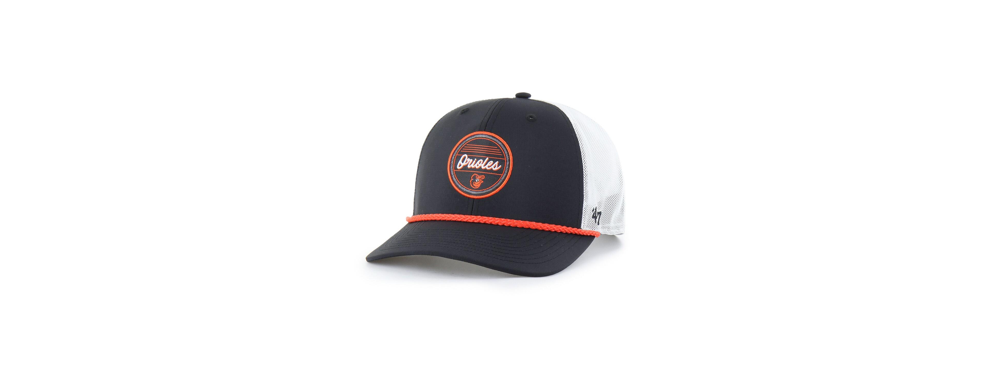 '47 Brand Men's Black/White Baltimore Orioles Fairway Trucker Adjustable Hat