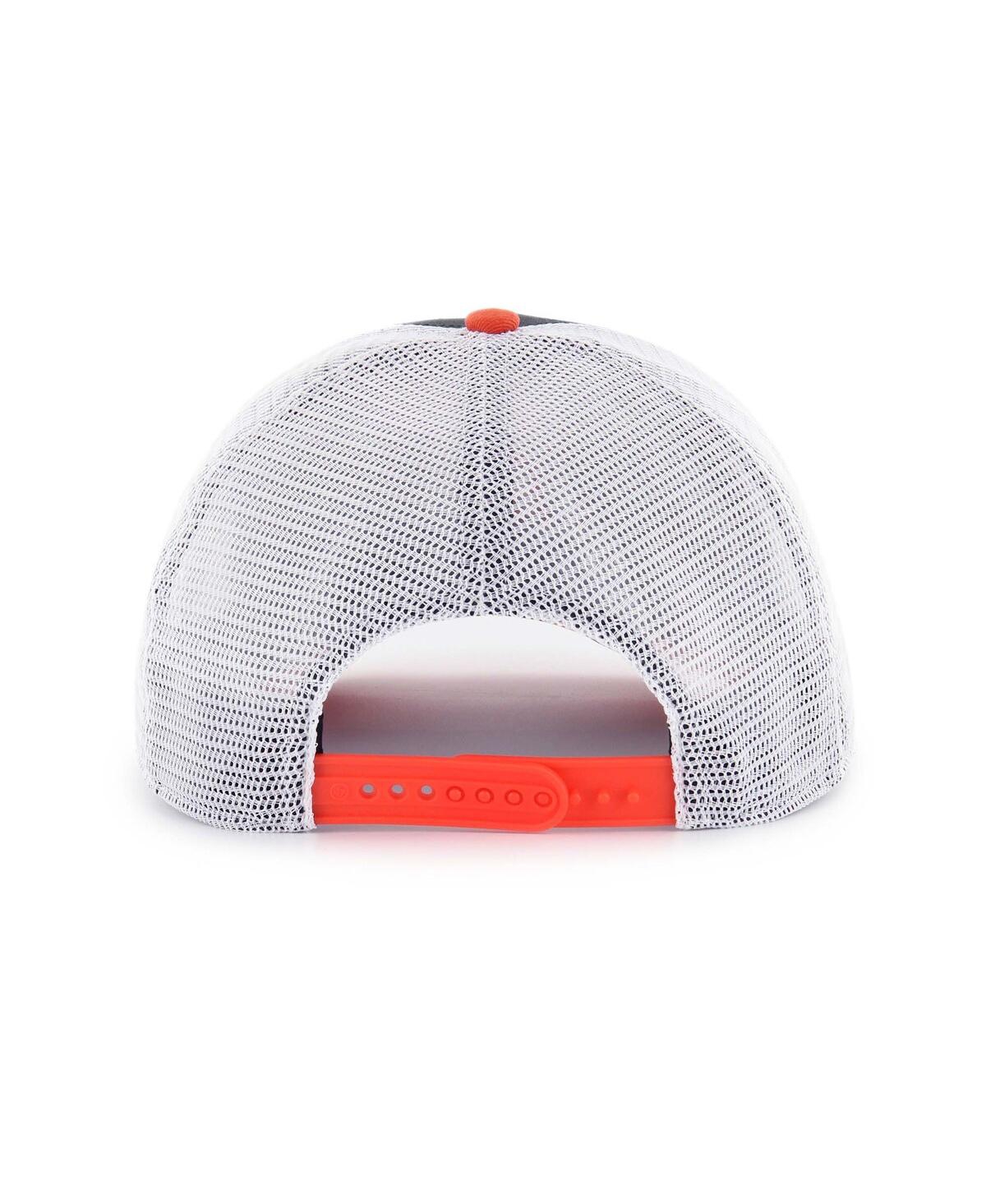 47 Brand Big Boys And Girls Black/orange Oregon State Beavers Super Stripe Hitch Adjustable Trucker Hat In Orange