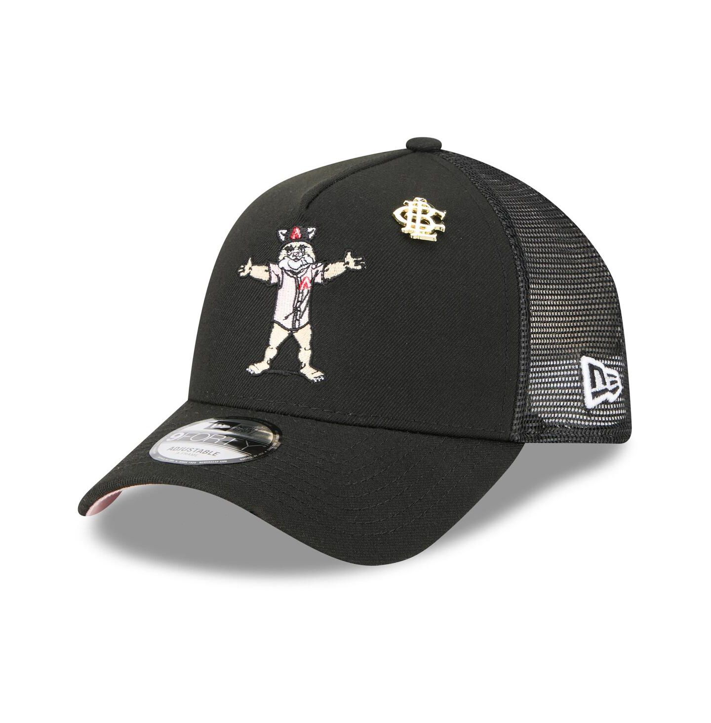 Мужская кепка New Era Black Arizona Diamondbacks 2025 Big League Chew A-Frame 9FORTY Adjustable Trucker Hat — фото 1