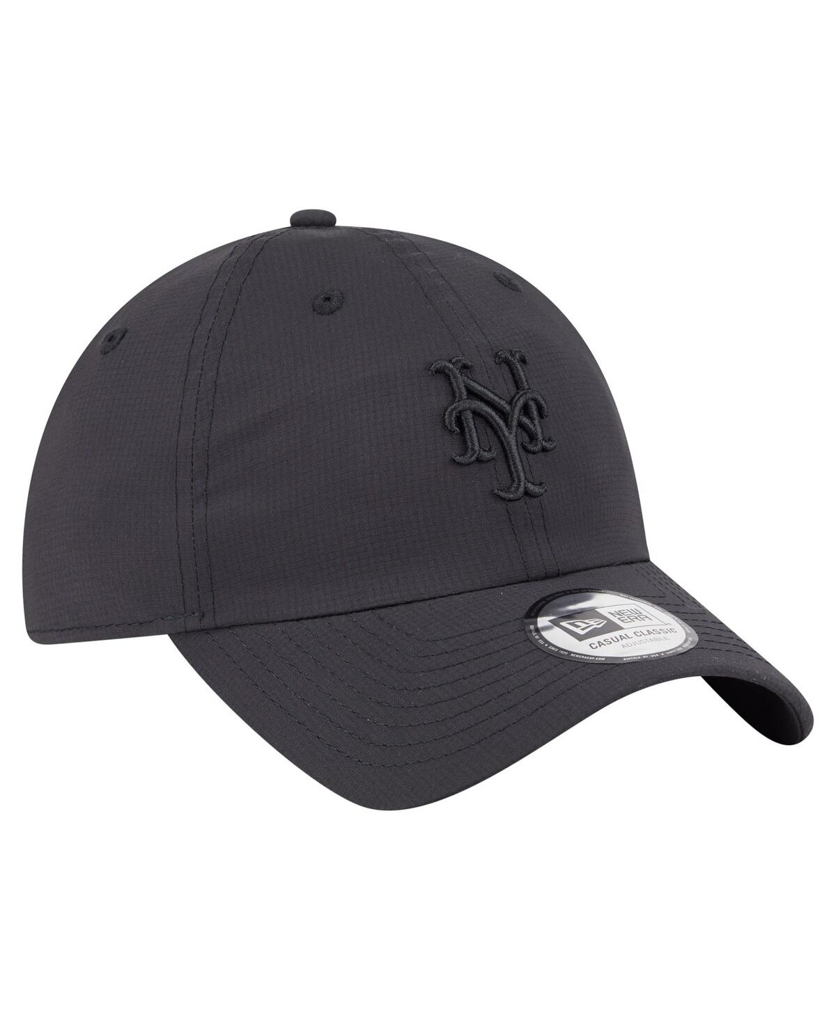 New Era Men's Black New York Mets Ripstop Casual Classic Adjustable Hat In Black