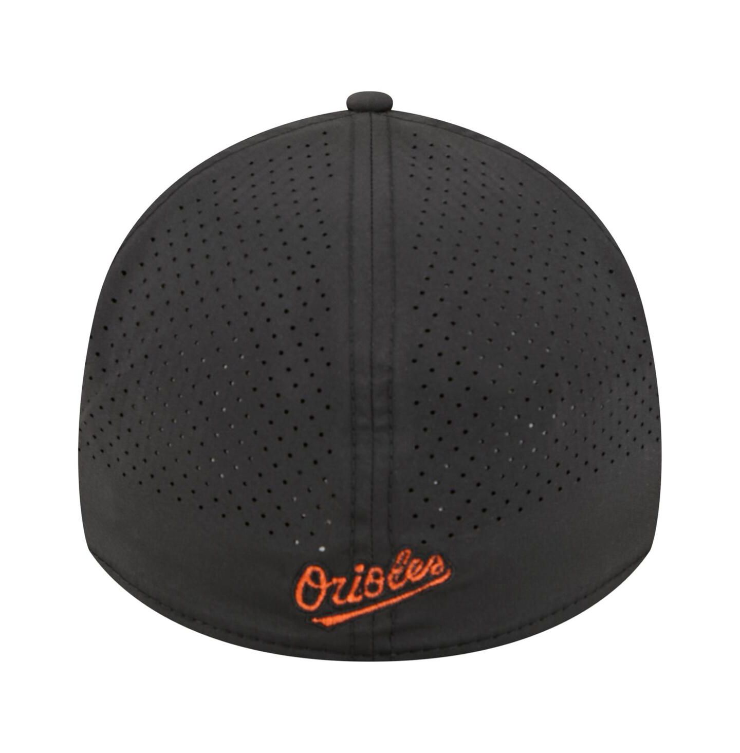 Мужская кепка New Era Black Baltimore Orioles 39THIRTY A-Frame Perforated Flex Hat — фото 2