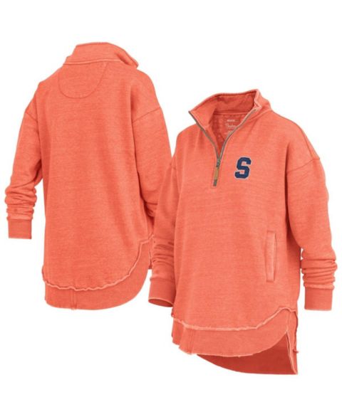 Женский свитшот Pressbox Orange Syracuse Orange Northfork Sojourn Poncho Quarter-Zip