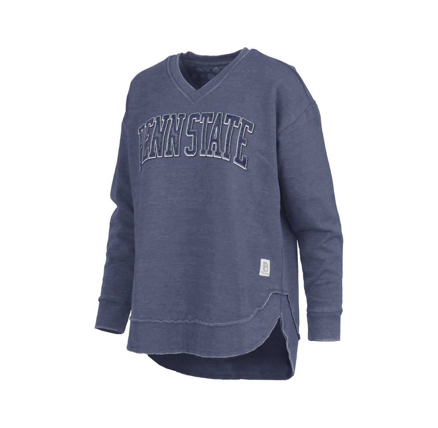 Women's Navy Penn State Nittany Lions Westin Poncho V-Neck Pullover Sweatshirt