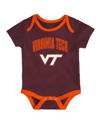 Baby Boys and Girls 3-Pack Virginia Tech Hokies All Day Play Bodysuit Set