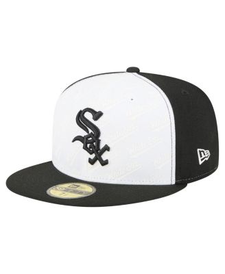 New Era - Men's White/Black Chicago White Sox Repeat 59FIFTY Fitted Hat