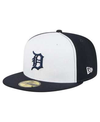 New Era - Men's White/Navy Detroit Tigers Repeat 59FIFTY Fitted Hat