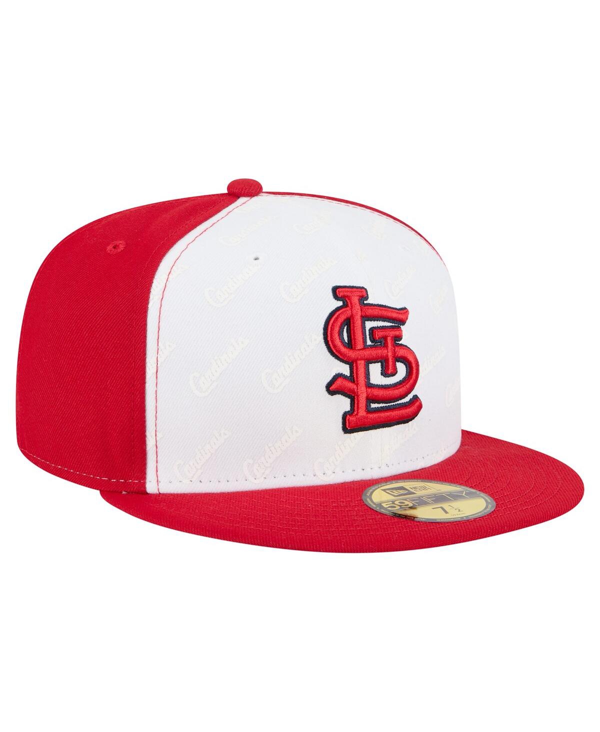 New Era Men's White/red St. Louis Cardinals Repeat 59fifty Fitted Hat In Multi