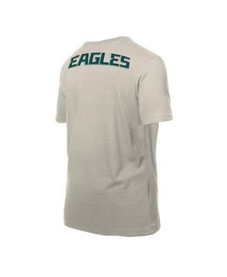 Men's Light Beige Philadelphia Eagles Multi Patch T-Shirt