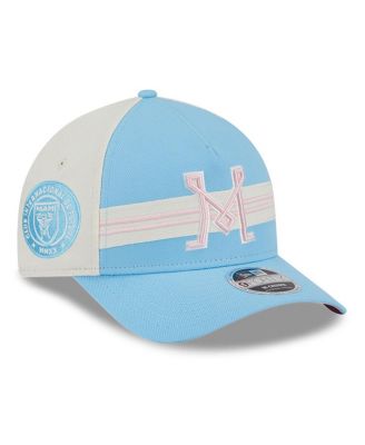 Big Boys and Girls Light Blue Inter Miami CF 2025 Jersey Hook 9FORTY M-Crown Adjustable Hat