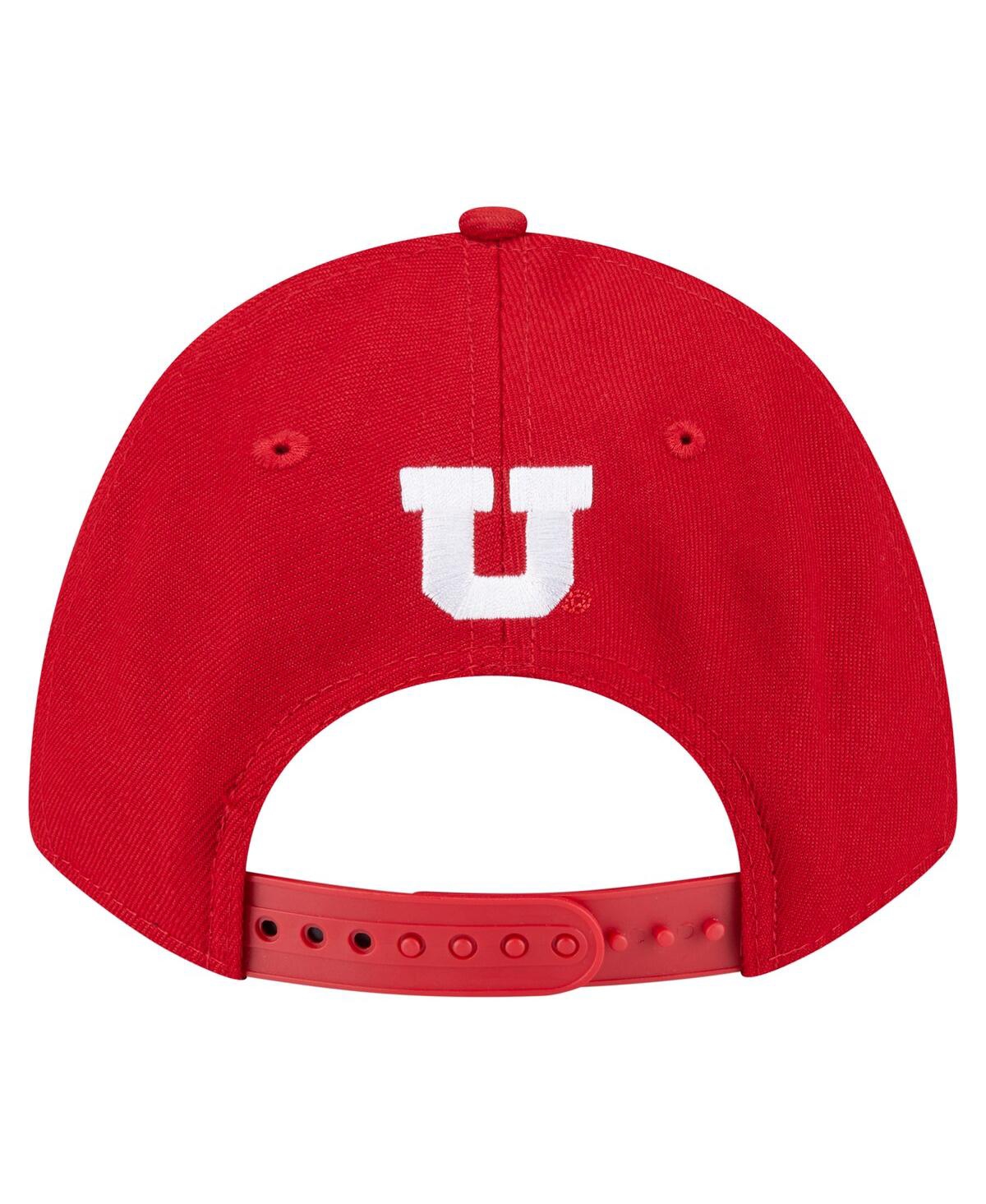 New Era Men's Red Utah Utes Team Collective 9forty M-crown Adjustable Hat In Red