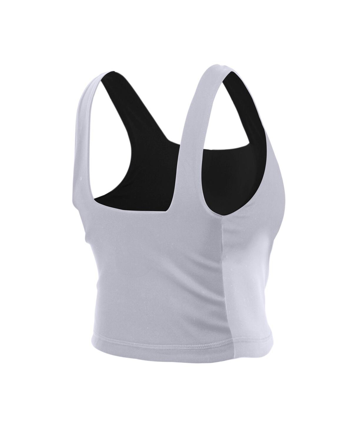 New Era Women's Eclipse Black/white Golden State Valkyries Reversible Cropped Sport Classics Tank Top In Black