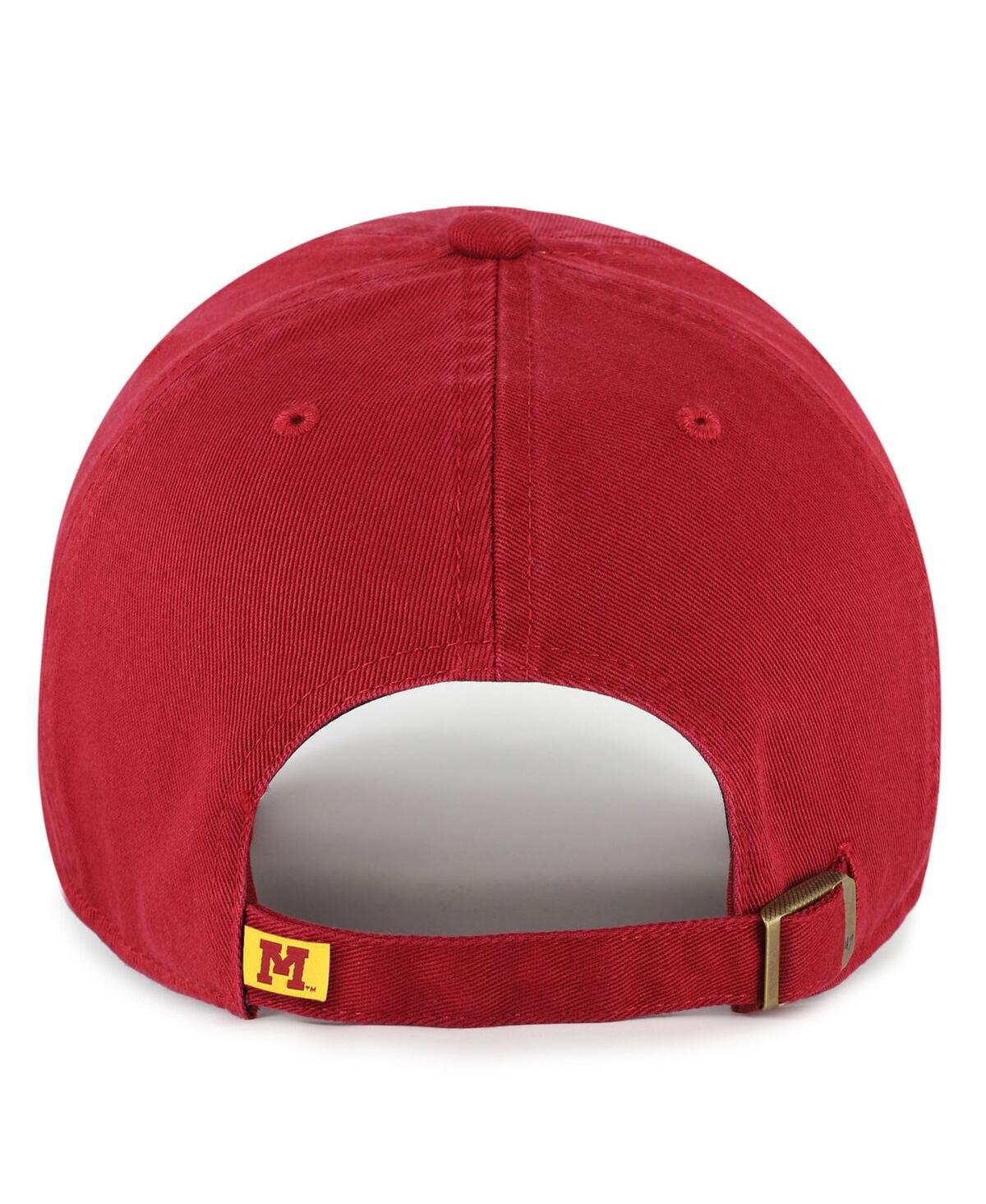 47 Brand Men's Maroon Minnesota Golden Gophers Vault Clean Up Adjustable Hat In Burgundy