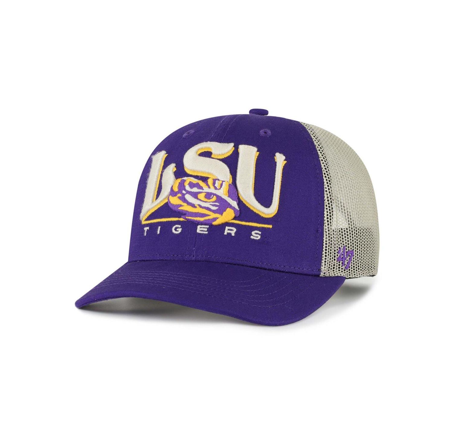 Men's Purple LSU Tigers Arid Adjustable Trucker Hat