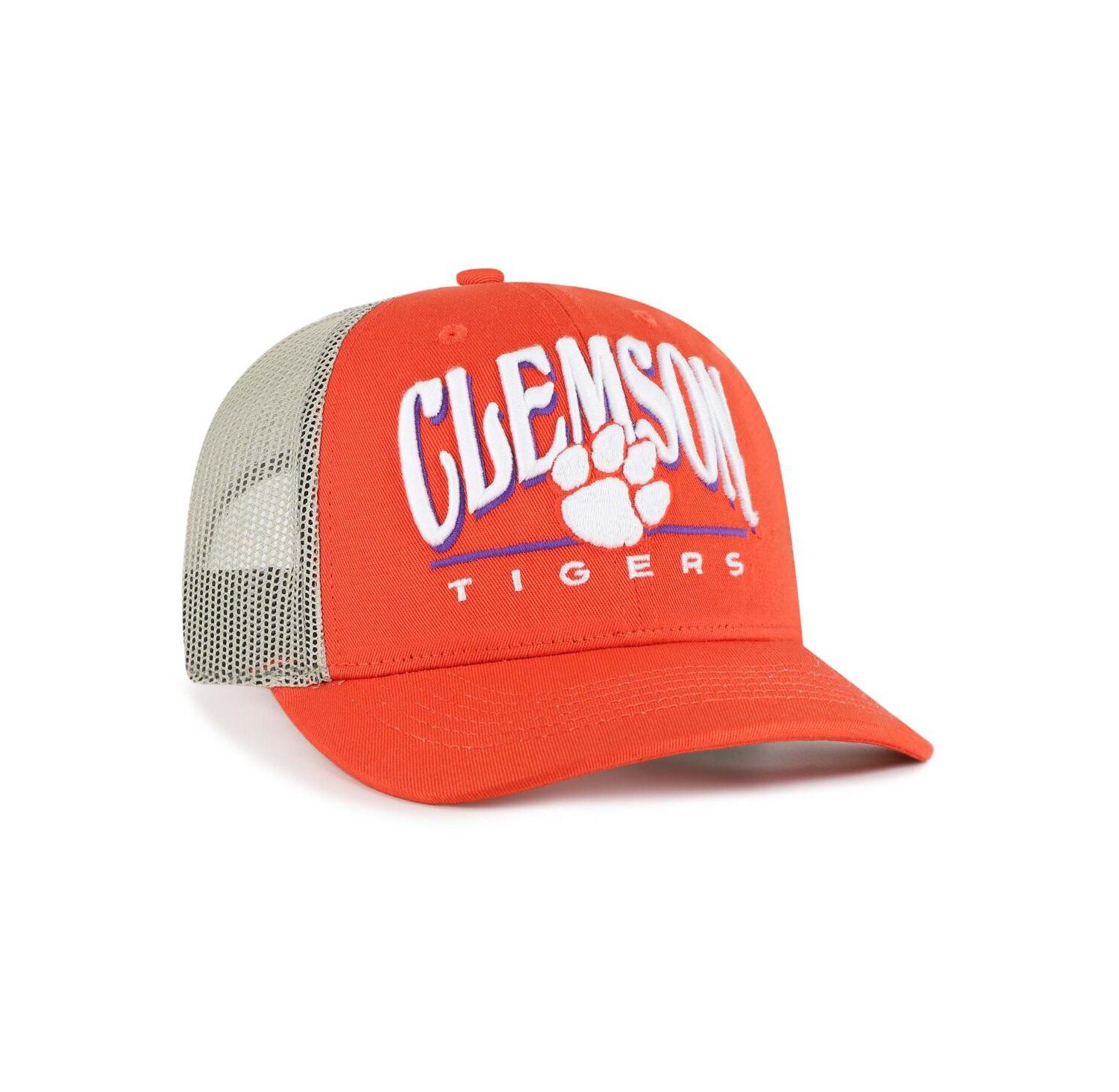 Men's Orange Clemson Tigers Arid Adjustable Trucker Hat